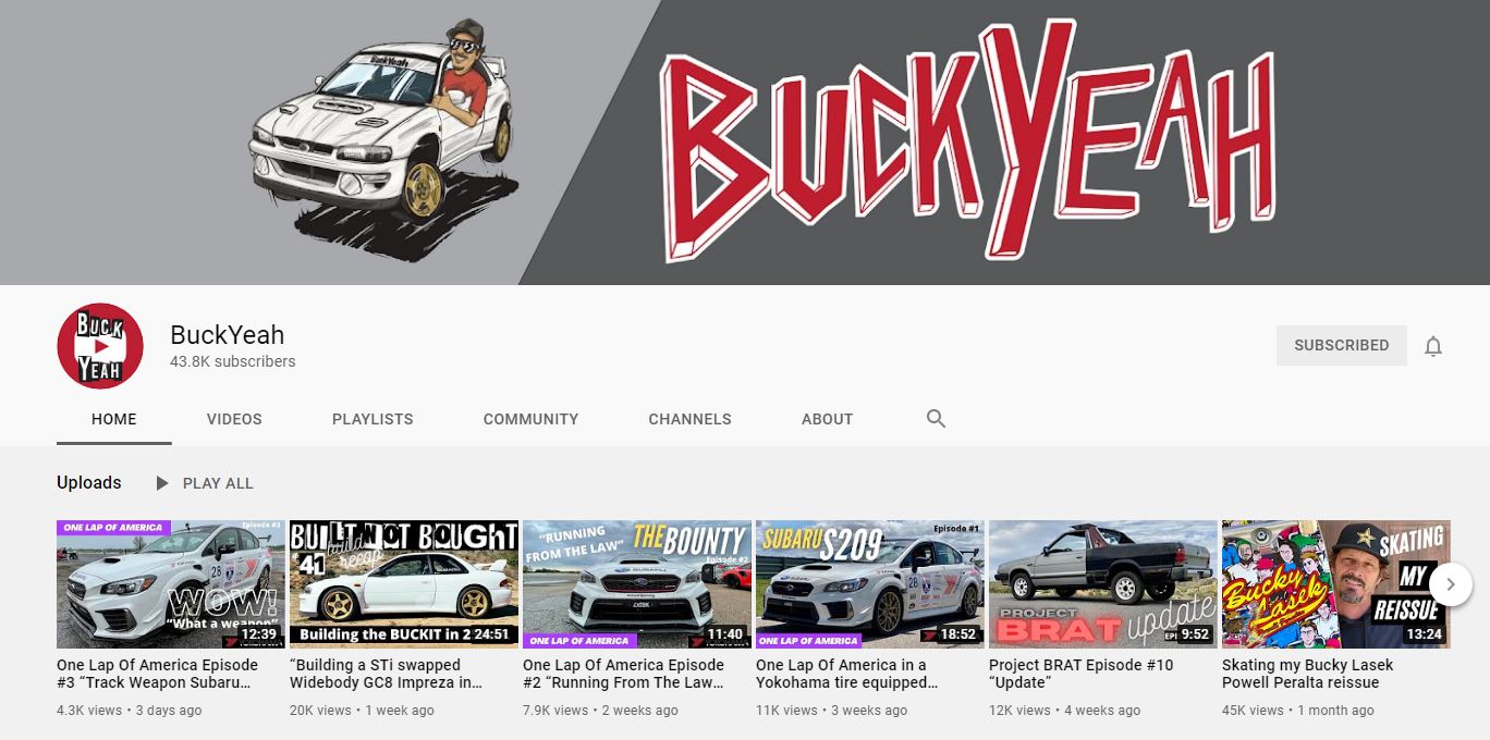 Buckyeah Youtube Channel