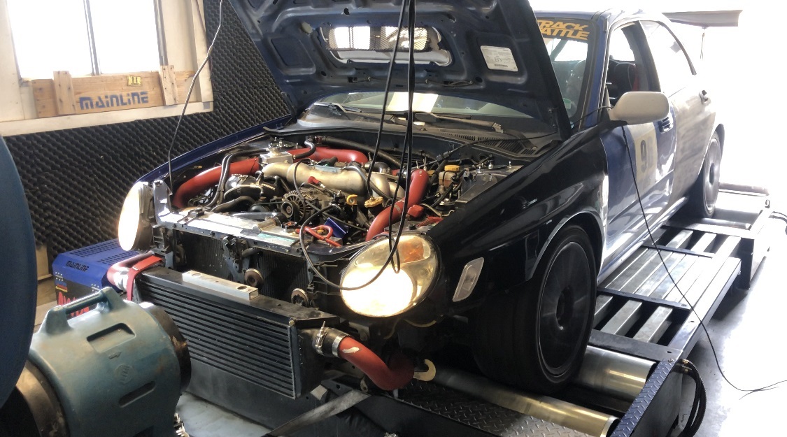 Nigel's car on the dyno