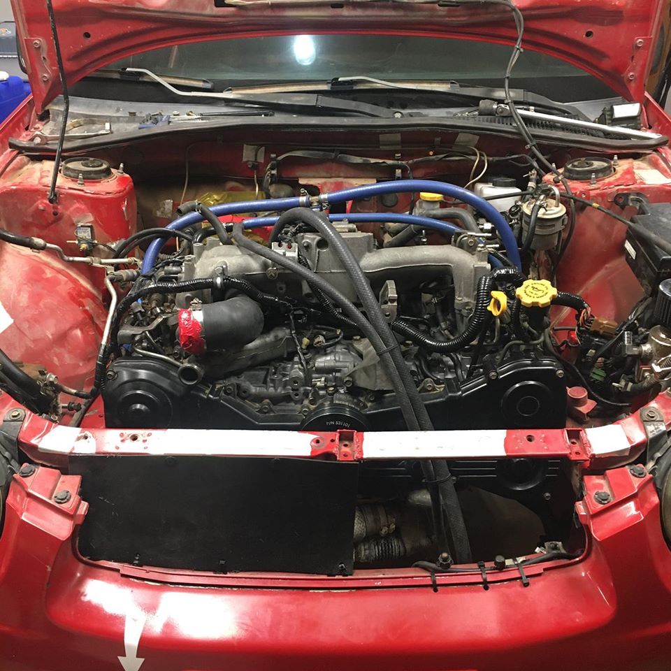 Engine is back in the car