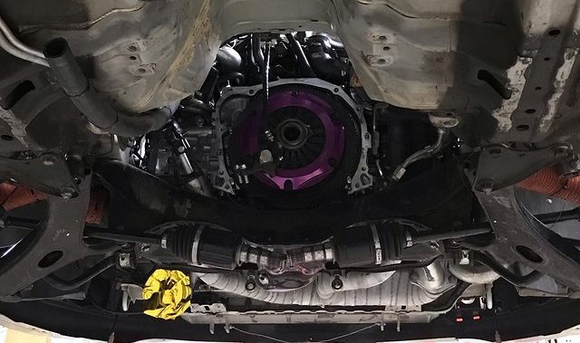 Clutch in Pikes Peak car
