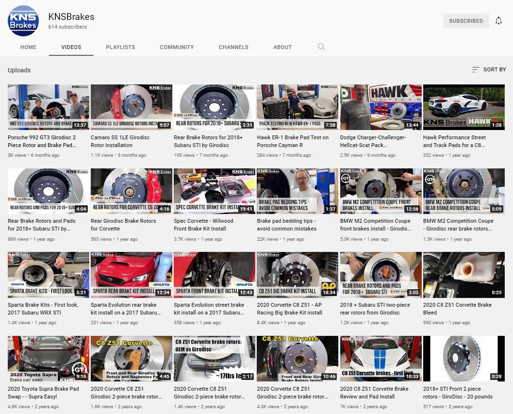 KNS Brakes youtube