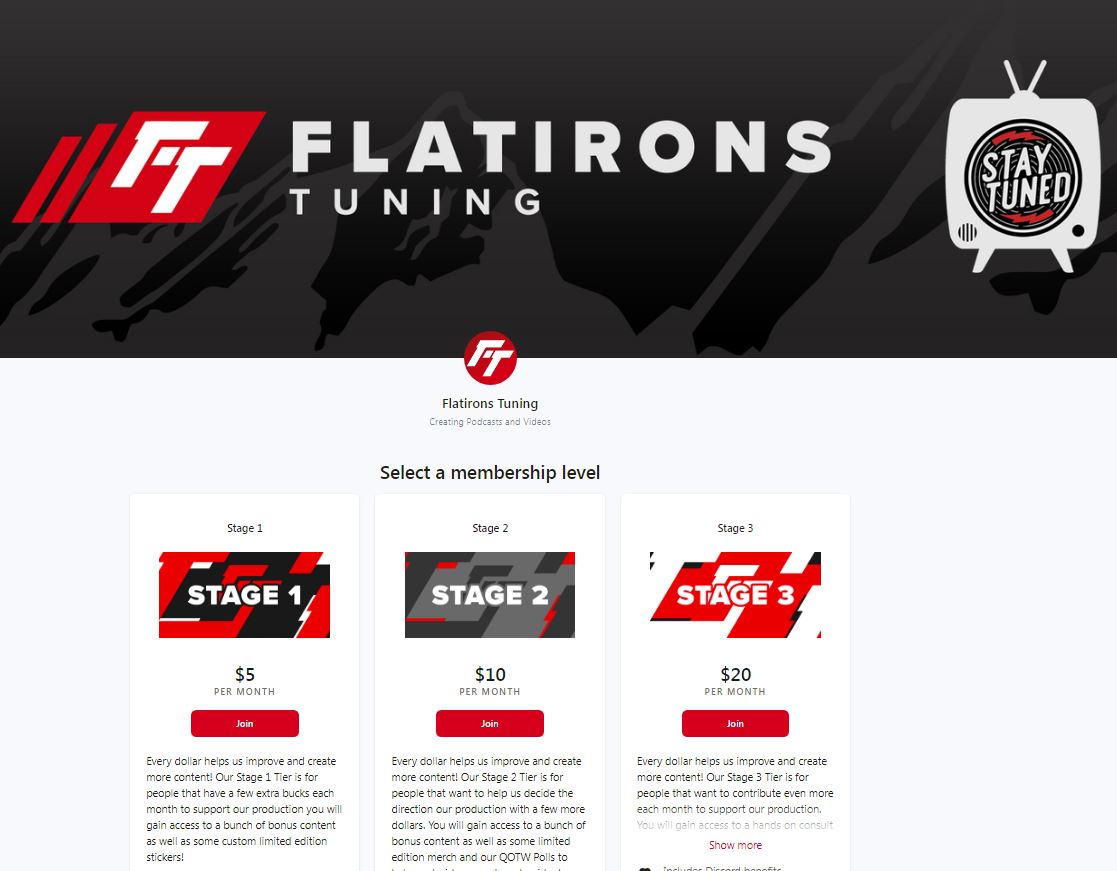 Flatirons Tuning Patreon