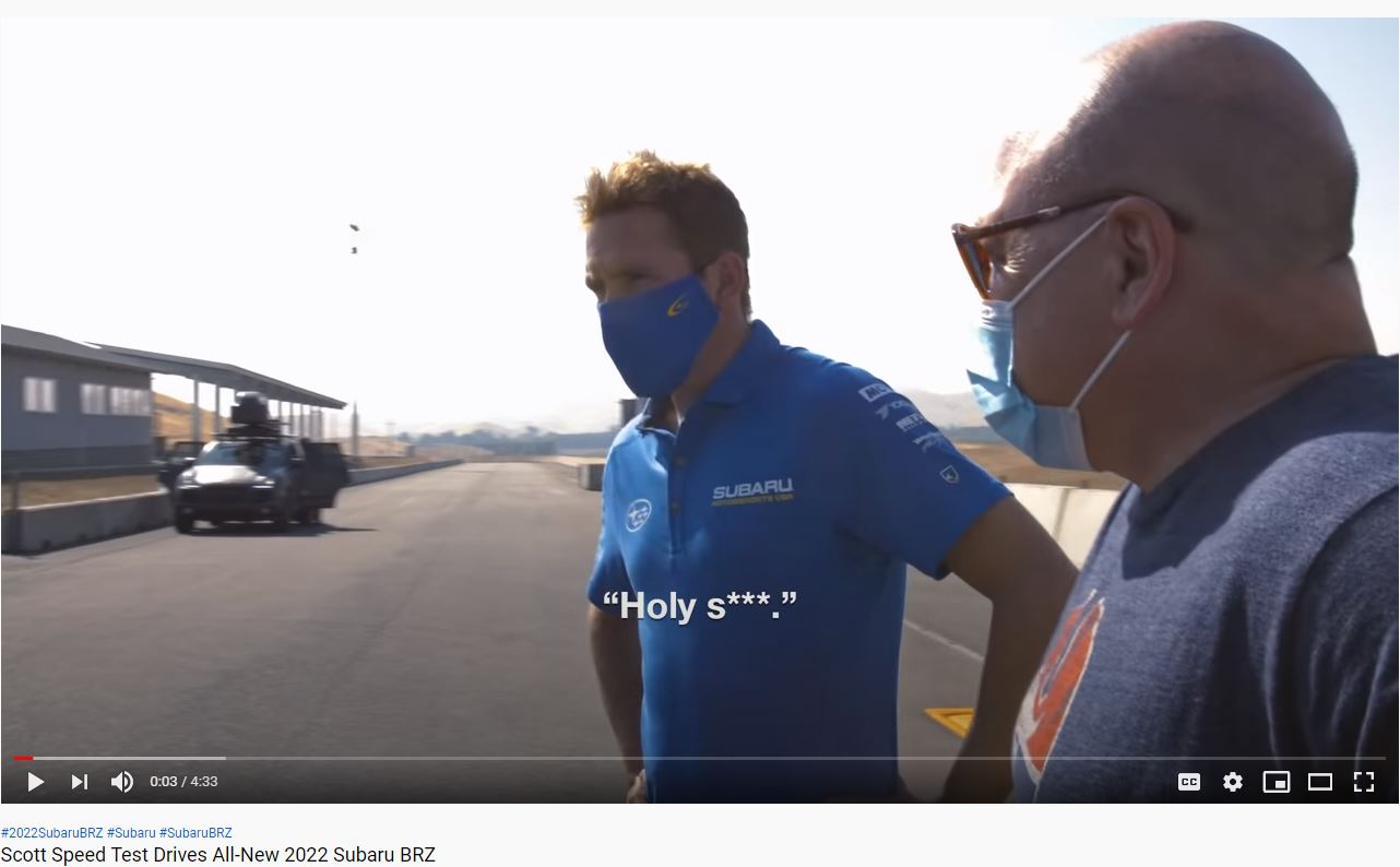 Scott Speed driving the 2022 BRZ