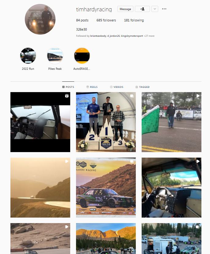 Tim Hardy Instagram
