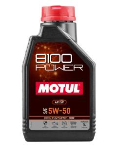 Motul 8100 Power - 5w50 - 1 Liter - 100% Synthetic - ESTER engine oil