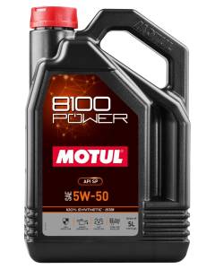 Motul 8100 Power - 5w50 - 5 Liter - 100% Synthetic - ESTER engine oil