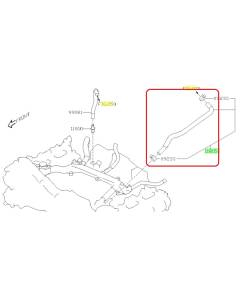 Subaru OEM PCV Hose Assembly - 11815AC87A (17-23 Impreza)
