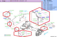 Subaru OEM PCV Hose Kit (12-14 STI)