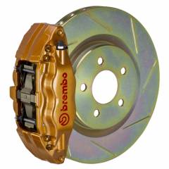 Gold STI Brembo GT 4-Pot Brake Kit (02-07 WRX)