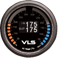 Revel VLS OLED Intercooler Dual Temp Gauge