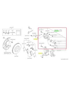 Subaru OEM Brake Caliper - Front Left (2022+ WRX)