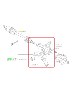 Subaru OEM Knuckle - Rear Right (13-20 BRZ)