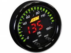 AEM X-Series 0-150 PSI Oil Pressure Gauge Kit