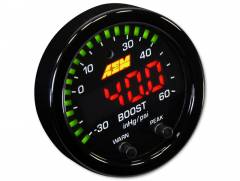 AEM X-Series Boost Pressure -30inHg to 60psi Gauge Kit