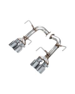 AWE Track Edition Axleback - Chrome Silver Tips (22+ WRX)