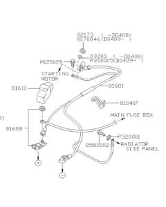 Subaru OEM Battery Cable Harness (02-07 WRX, 04-07 STI)