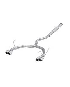 MBRP 3 Inch Catback Exhaust - Quad Exit - Race Profile - Stainless Steel Tips (22+ WRX)