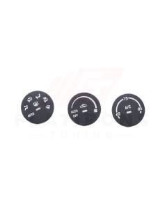 STI Limited Black HVAC Knob Centers (05-07 WRX/STI)