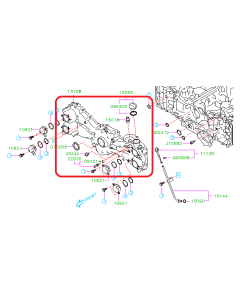Subaru OEM Timing Chain Cover w/ Oil Pump (13-20 BRZ FA20)