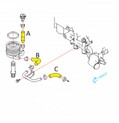 Subaru OEM Oil Cooler Hoses (08-21 STI)