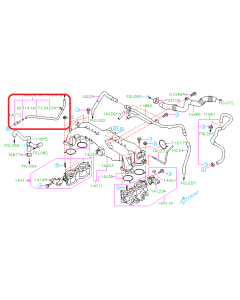 Subaru OEM Hose Assembly - 22310AC330 (05-06 LGT/OBXT)
