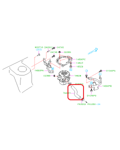 Subaru OEM Secondary Air Pump Hose (06-07 WRX, 06-08 FXT)