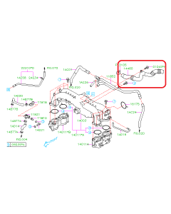 Subaru OEM Air Bypass Pipe (05-06 LGT)
