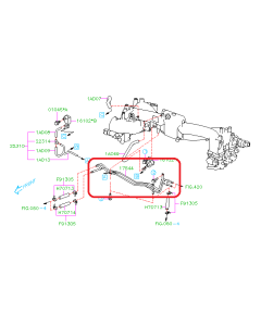 Subaru OEM Hard Fuel Line (02-04 WRX)