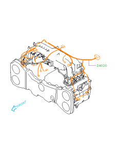 Subaru OEM Engine Wiring Harness (09-10 WRX)