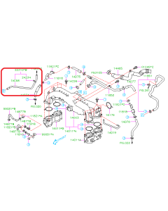 Subaru OEM PCV Vacuum Hose - 22310AC320 (08-14 WRX, 05-09 LGT)