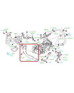 Subaru OEM Secondary Air Injection Pump Hose (08-21 STI)