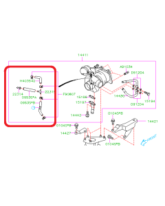 Subaru OEM Turbo Vacuum Line Kit w/ Restrictor (06-08 FXT)