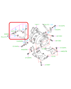 Subaru OEM Hose Assembly - Air Control (15+ WRX, 14+ FXT)