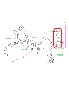 Subaru OEM PCV Hose - 99071AB070 (08-11 STI)