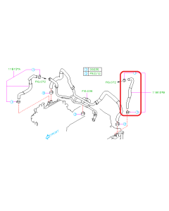 Subaru OEM PCV Hose - Driver Side Valve Cover - Left (12-14 STI)