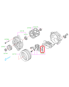Subaru OEM Alternator Brush - 23754AA010