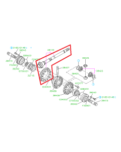 Subaru OEM Ring & Pinion - 4.44 AT - 38100AB400