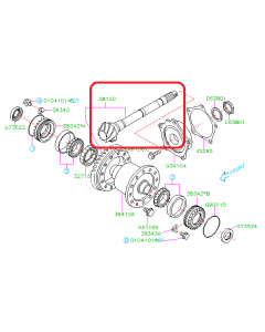 Subaru OEM 3.9 Front Ring & Pinion (04-05 STI)