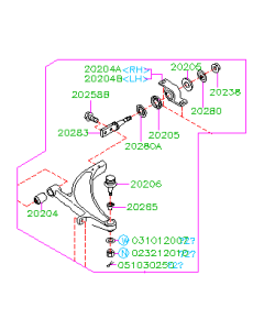 Subaru STI OEM Front Lower Control Arms (04-05)
