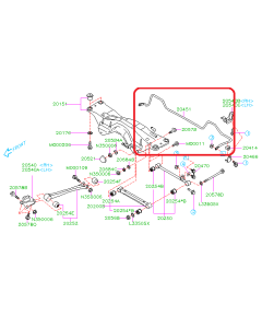 Subaru OEM Sway Bar - Rear 20mm (02-03 WRX)