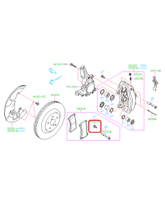 Subaru OEM Brake Pad Clip Bolt (18-21 STI)
