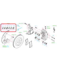 Subaru OEM Brake Caliper Seal Kit - 6 Piston Brembo (18-21 STI)