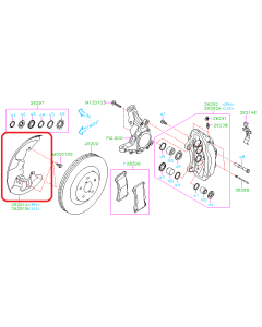 Subaru OEM Brake Dust Shield - Front (18-21 STI)