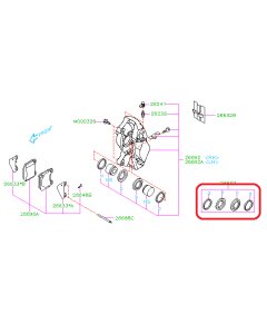 Subaru OEM Rear Brembo Brake Caliper Seal Kit (18+ STI)