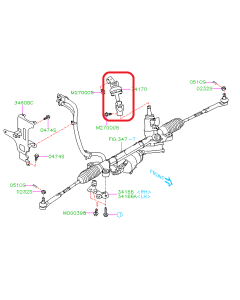 Subaru OEM Steering Rack U-Joint (15-21 STI)