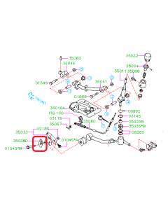 Subaru OEM PLATE - CABLE, GEAR SHIFT - 35038FE000