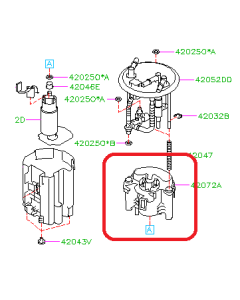 Subaru OEM Filter - Fuel Pump