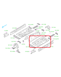 Subaru OEM Sheet Metal Floor Pan - Front Left (13-20 BRZ)