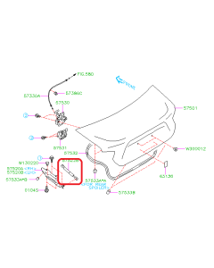 Subaru OEM Trunk Strut (13-16 BRZ)