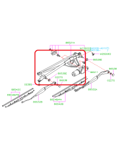 Subaru OEM Windshield Wiper Linkage Assembly (02-03 WRX)